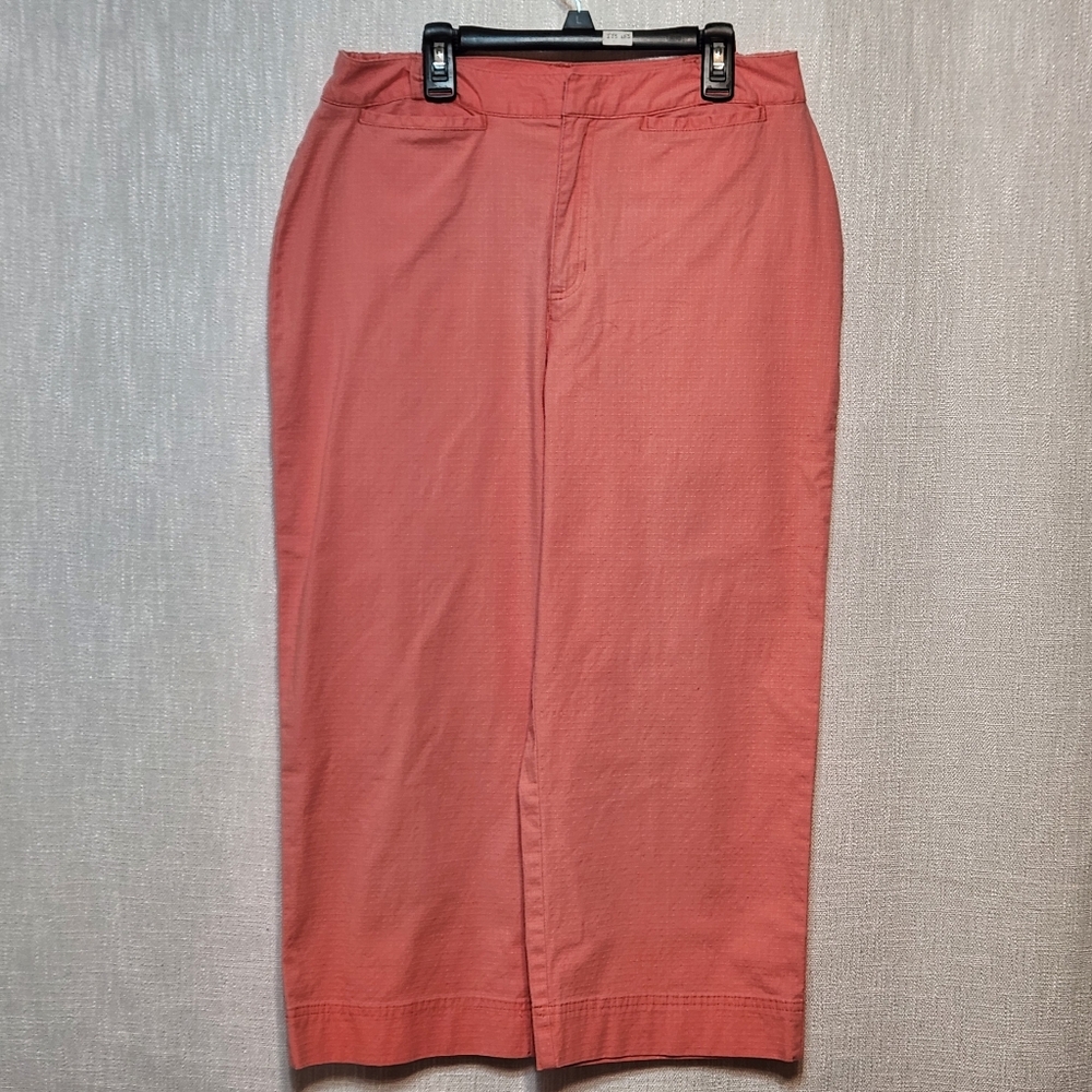 Erika Capri Pants Coral Summer Lightweight Size 8